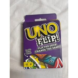 Mattel Games Uno Flip! Card Game Double Sided Deck GDR44 2-10 Players Ages 7+